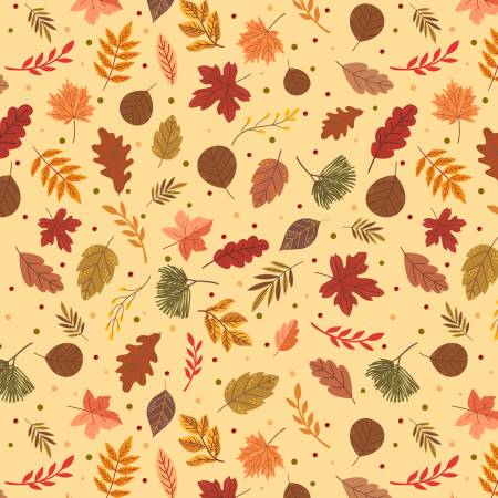 Harvest Minis "Mini Leaves" Yardage