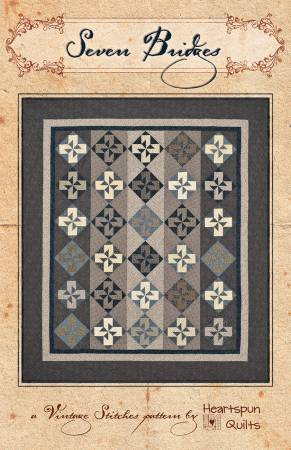 Seven Bridges Pattern - Collection Stone Cottage 58"x 66" - Quilt Kit