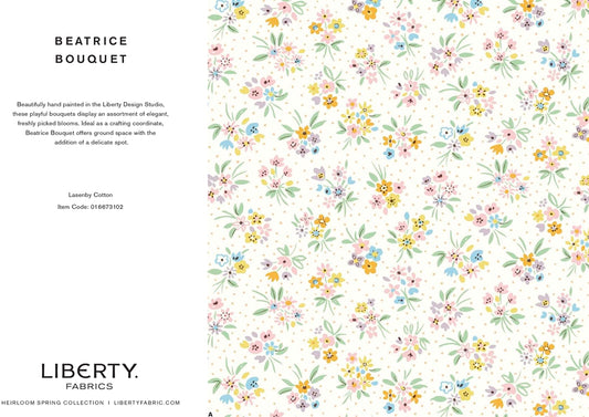 Heirloom Spring Beatrice Bouquet White Fabric