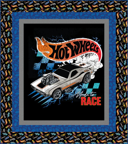 Hot Wheels Panel Quilt Boxed Kit