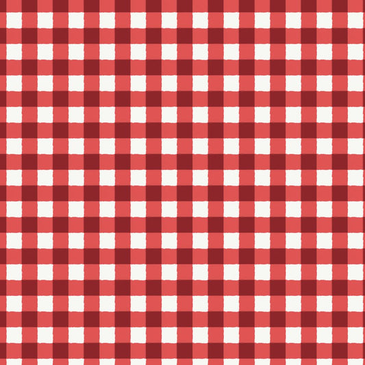 Jubilant - Gingham - Red - Yardage