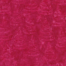 Island Batik Bright Tidings Christmas Trees Red Crimson Fabric