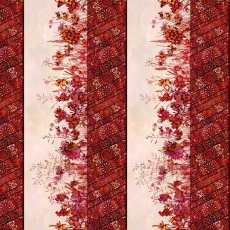 Allure Border Red Yardage