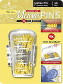 Magic Pins Applique Pins 0.5mm x 26mm (1") Package of 50 YELLOW