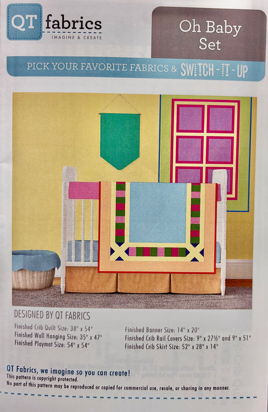 Switch It Up Pattern - Collection Little Ones 38" x 54" - Quilt Kit