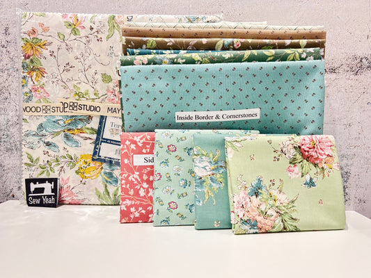 Lattice Pattern - Collection Terrace Blooms 69" x 84" - Quilt Kit