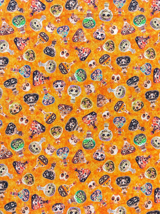 A Haunting We Will Go - Potions - Orange - Yardage