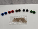 10 mm Safety Eyes for Dolls & Amigurumi – 100 Eyes (50 Pairs) Assorted Colors