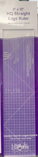 Handi Gadgets - HQ Straight Edge Ruler (3" x 12")