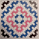 Snow Flake Pattern - Collection Flannel Gatherings Basics 70"x 70" - Quilt Kit
