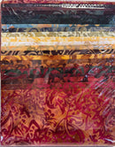 Batik Warm Colors - 6.5", 20 pcs - Vegas Strip