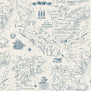 Independence - Colonial Map - Cream - Yardage