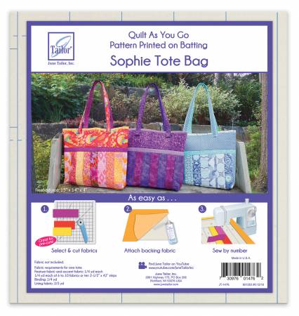 June Tailor QUILT AS YOU GO Sophie Tote Pre-Printed Batting