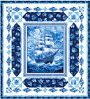 Sea Worthy (Blue Colorway) Ocean Blues Quilt Kit QT 69 x 75