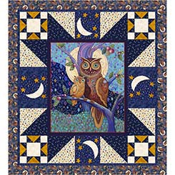 Hoot at the Moon 69" x 76" Quilt Kit