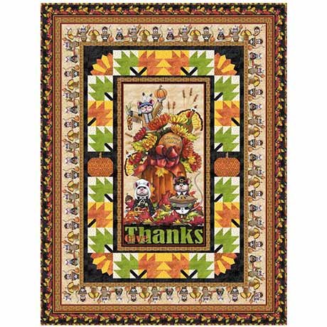 A Pilgrim's Autumn 58" x 76" Quilt Kit