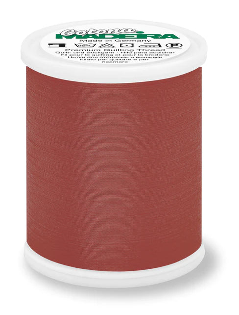 Madeira 1000m Cotton Dark Burnt Orange Thread