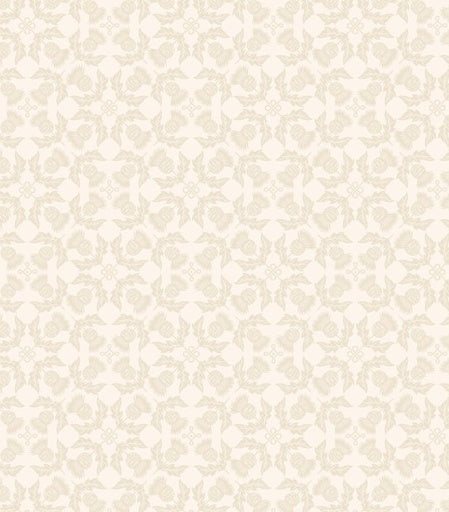 Highlands Thistles Silhouette on Light Creame  A874 A from Lewis&Irene - Fabric