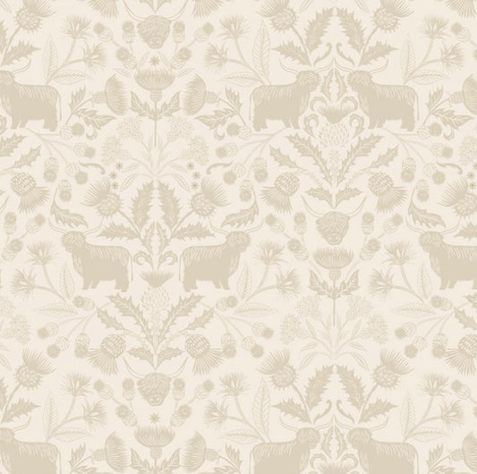 Highland Highlands Cream  A877 A from Lewis&Irene - Fabric