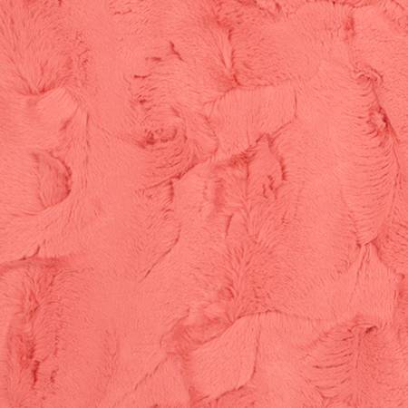 Luxe Cuddle Hide Coral Yardage