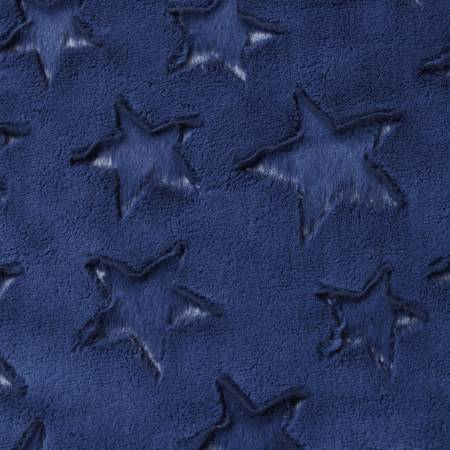 Luxe Cuddle Navy Luxe Cuddle Stars Yardage