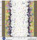 Little Darlings Halloween - Halloween Scene Double Border - Multi - Yardage