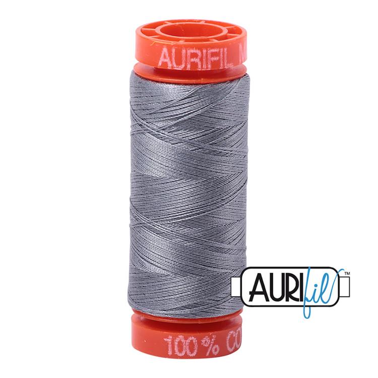 Aurifil Mako Cotton Thread 50wt 220yds Grey