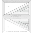 Scrappy Half-Rectangle Triangle Foundation Pad - 25 Different Paper-Pieced Designs - 3" x 6" Finished Size