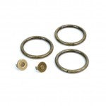 1-1/2" Hardware Kit Antique Brass