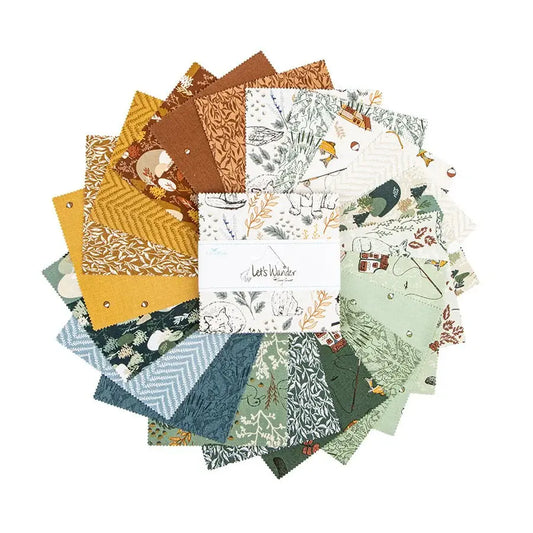 Let's Wander - 5" Squares, 42 pcs - Charm Pack