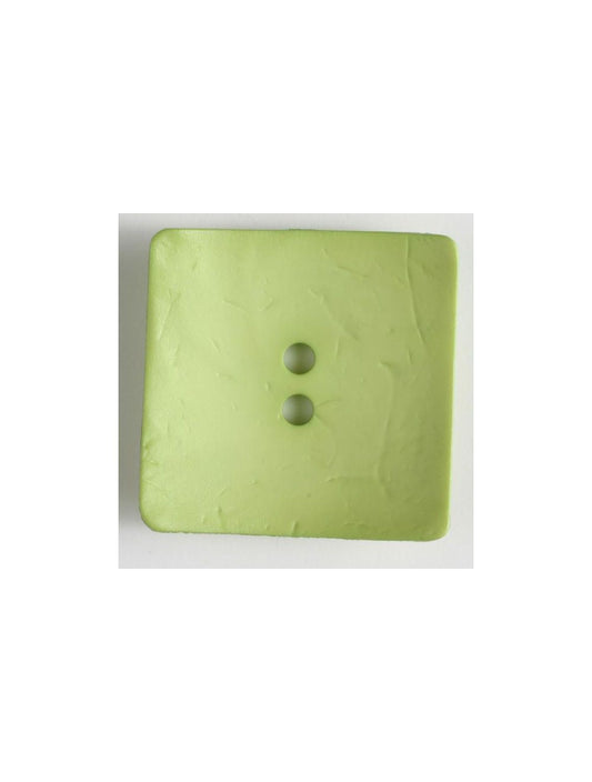 60mm Square Lime Green Button