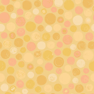 Sun Showers Dots Yellow Yardage