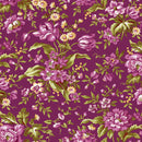 Veranda - Focal Floral - Plum - Yardage