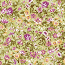 Veranda - Scroll And Vine - Green - Yardage