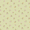 Veranda - Scattered Flowers - Green - Yardage