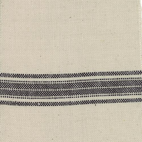 16" Toweling Homespun Cream/Black Fabric