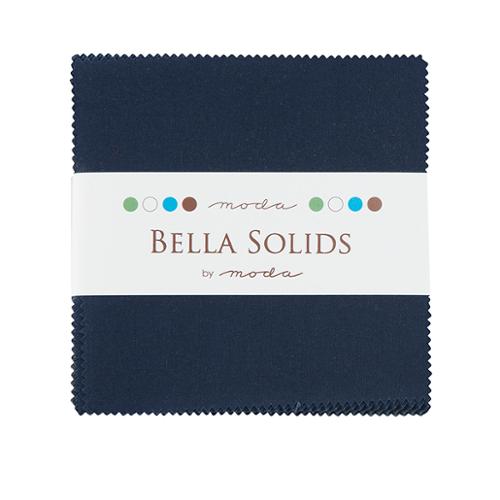 Bella Solids Navy Charm Pack