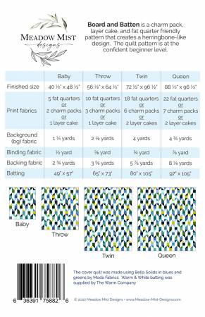 Board and Batten Quilt Pattern