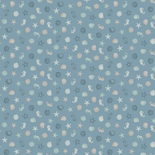 Driftwood - Sealife - Blue - Yardage