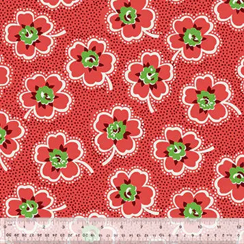 Merry-Go-Round- 54792-1 Red Ditsy-YARDAGE