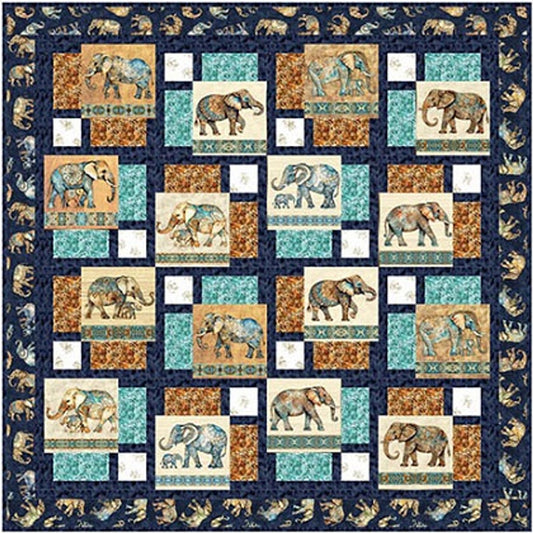 The Waltz of the Elephants Quilt Pattern