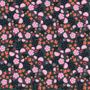 Not Scary - Pumpkin Pie - Grey - Yardage