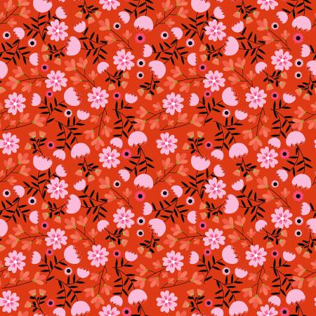 Not Scary - Pumpkin Pie - Orange - Yardage