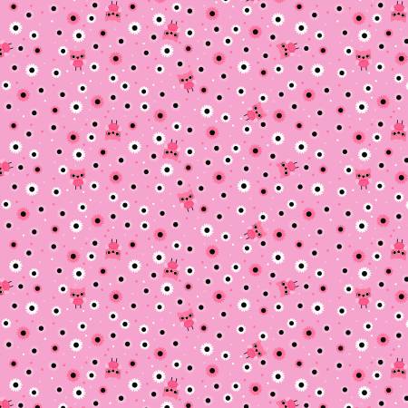 Not Scary - Hootie Hoot - Pink - Yardage