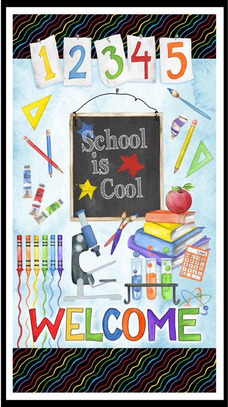 School is Cool   24" panel