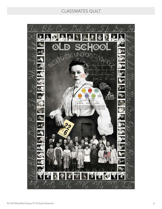 Old School Classmates Quilt Kit 34x50"