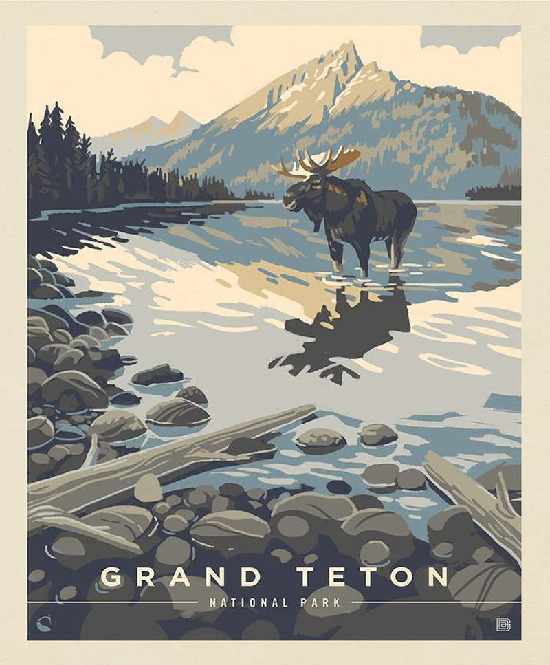 National Parks Grand Teton Panel