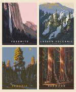 National Parks 4 Patch California Panel