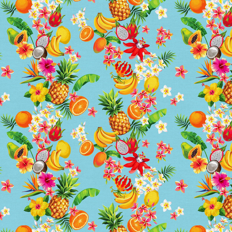 Tropicana Tropical Stripes Baby Blue Fabric