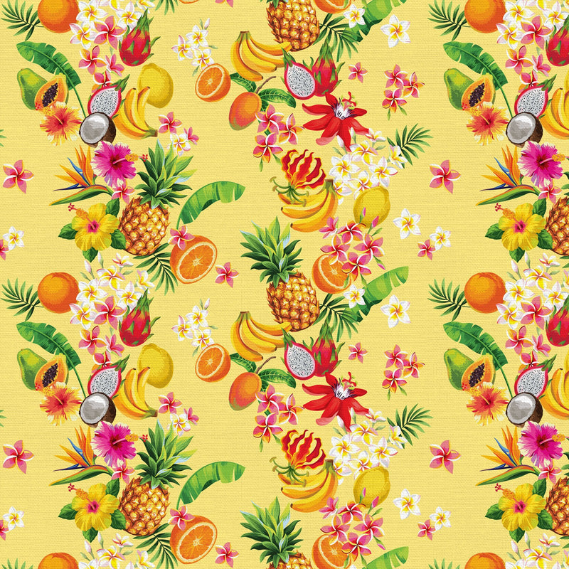 Tropicana Tropical Stripes Yellow Fabric